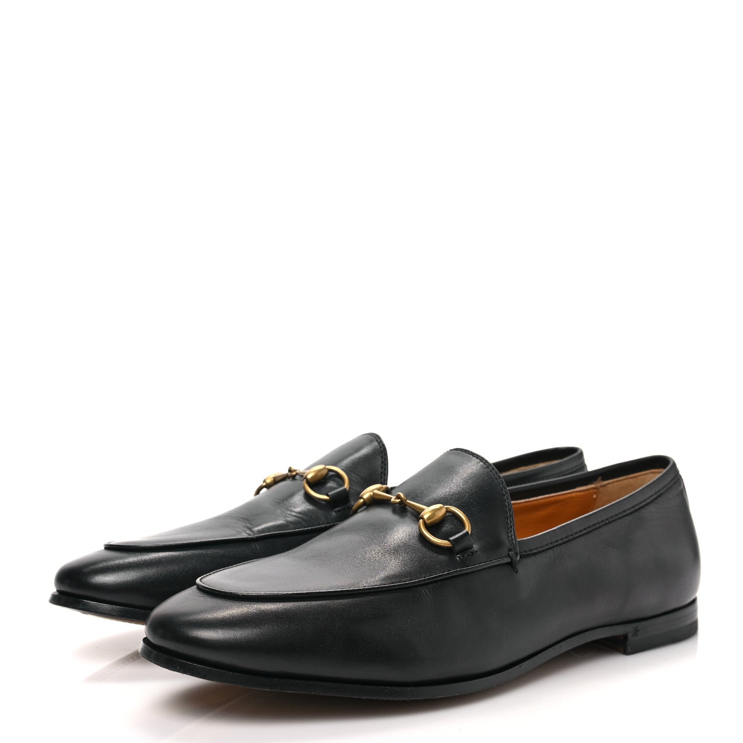 Gucci Calfskin Womens Jordaan Loafers 38 Black 3 of 7