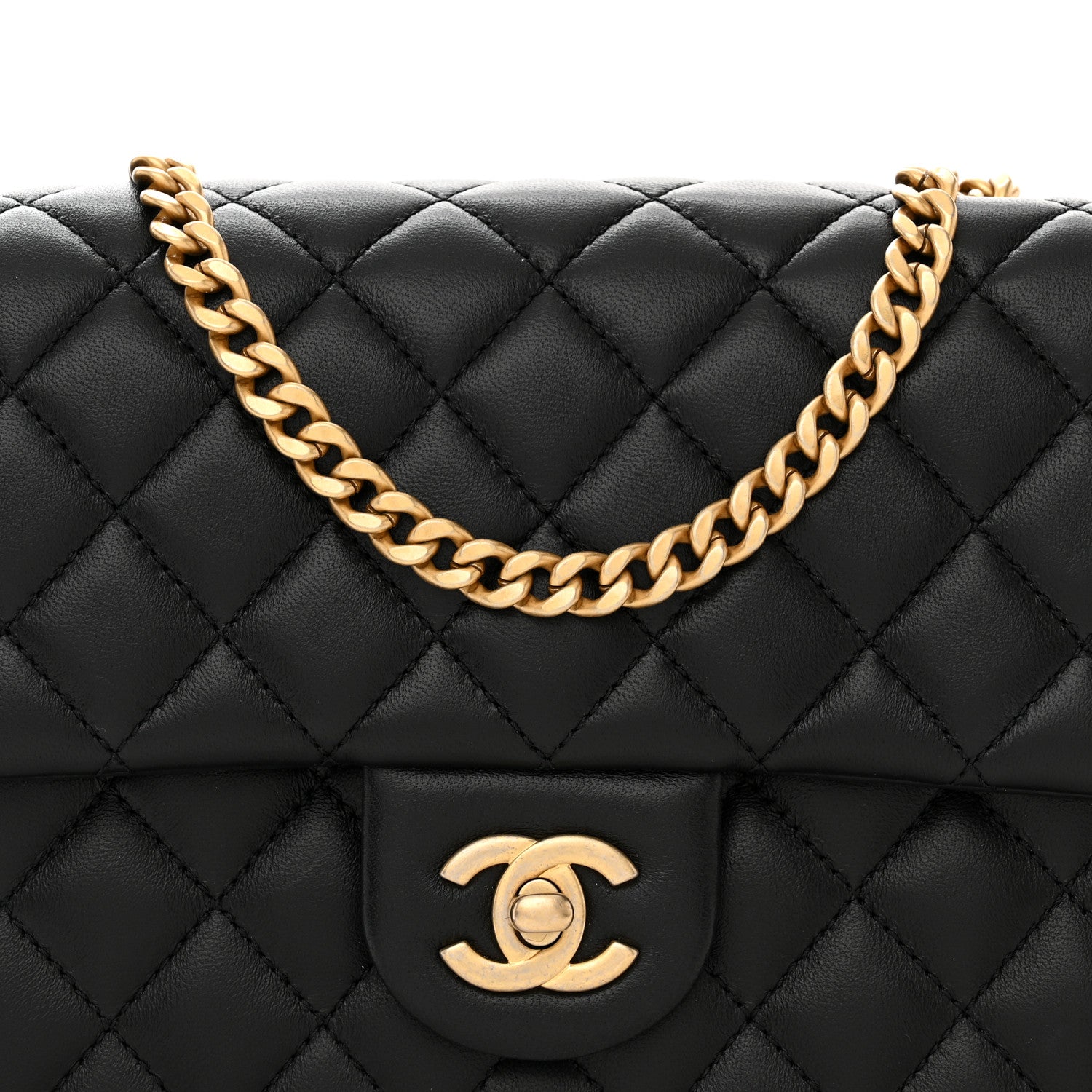 Chanel Lambskin Quilted Small Sweet Camellia Flap Black 8 of 11