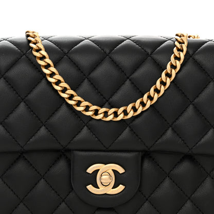 Chanel Lambskin Quilted Small Sweet Camellia Flap Black 8 of 11
