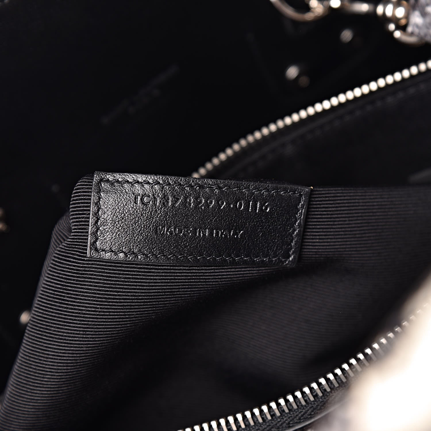 Saint Laurent Grained Calfskin Embossed Python Small Sac De Jour Black 7 of 10