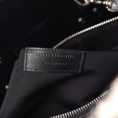 Saint Laurent Grained Calfskin Embossed Python Small Sac De Jour Black 7 of 10