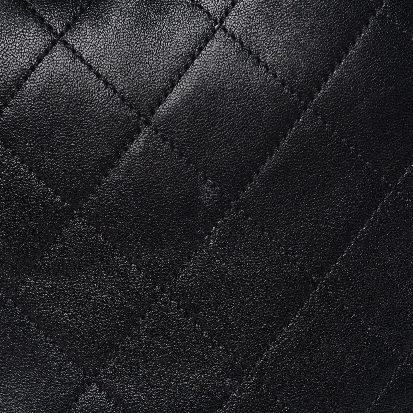 Sheepskin Caviar Quilted Daily Round Backpack Black