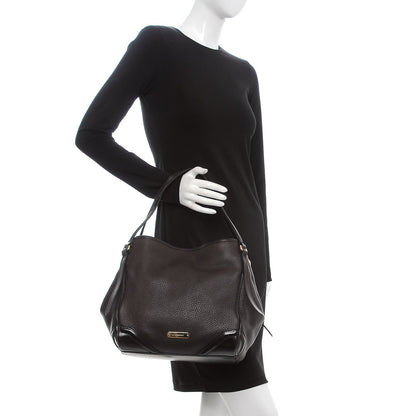 Burberry Grainy Calfskin Small Canterbury Tote Dark Chocolate 2 of 11