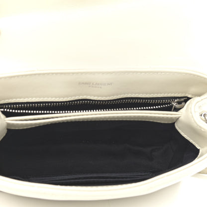 Saint Laurent Calfskin Y Quilted Monogram Toy Loulou Crossbody Bag Ivory 5 of 11