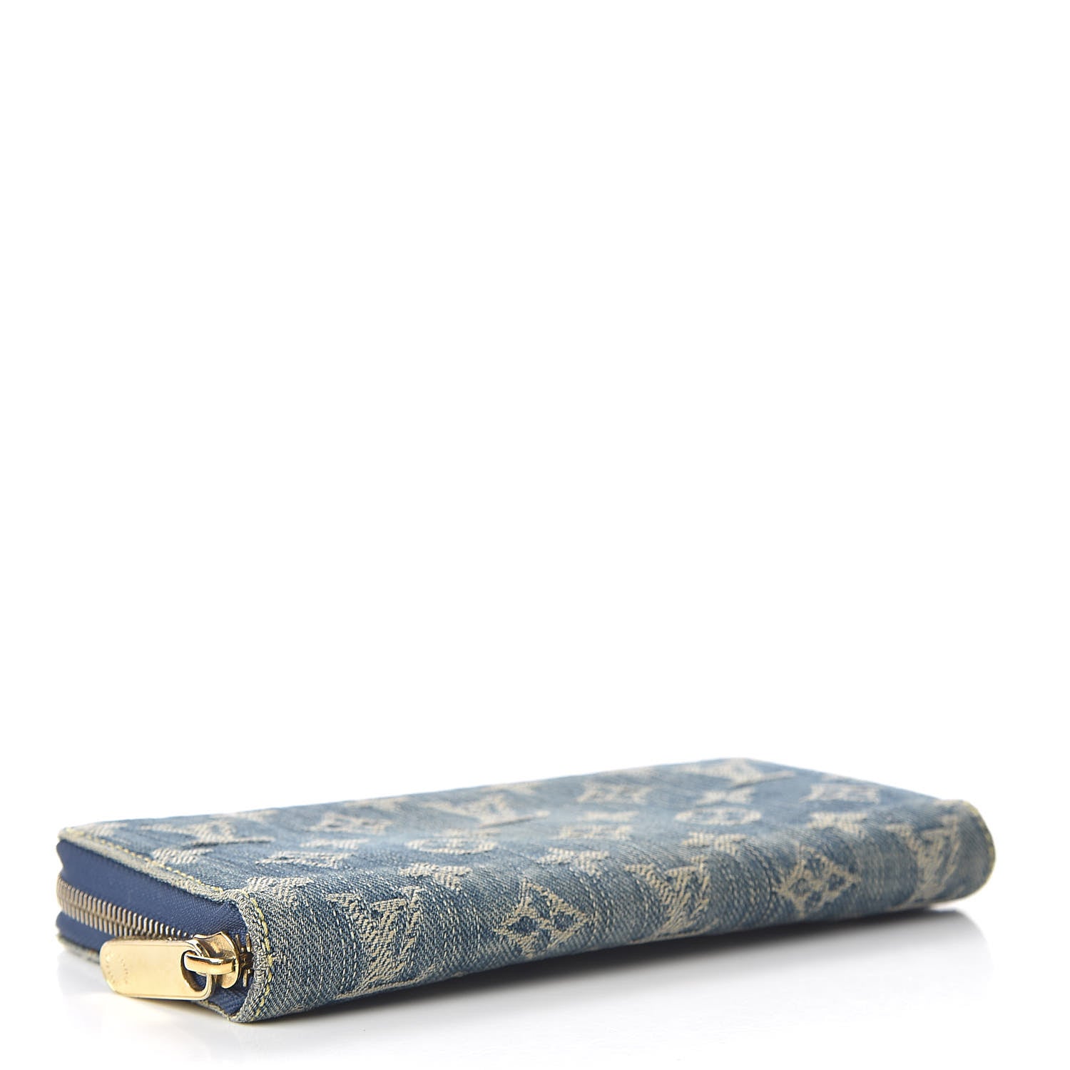 Louis Vuitton Monogram Denim Zippy Wallet Blue 4 of 7