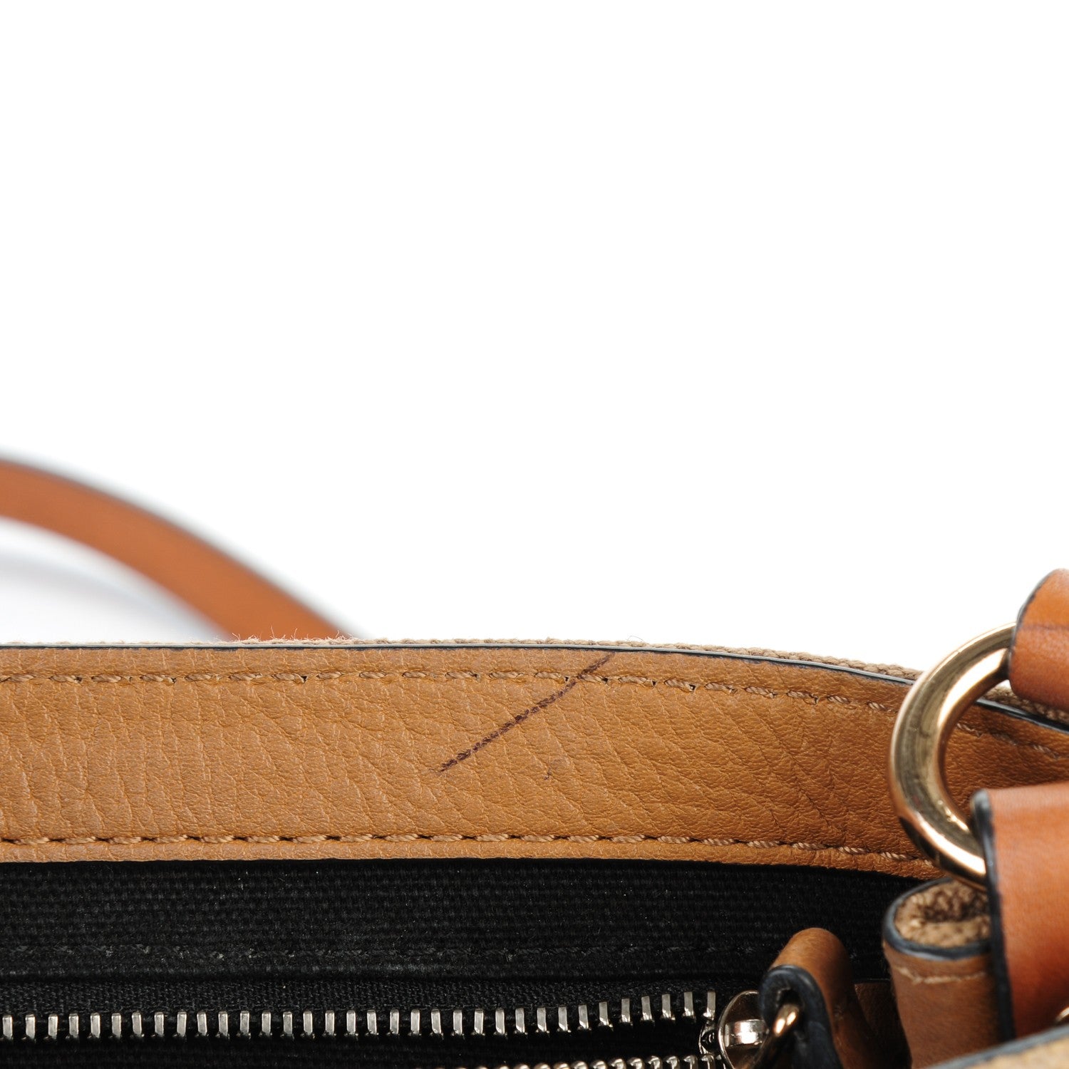Burberry Mega Check Grainy Calfskin Small Gowan Messenger Bag Saddle Brown 13 of 19