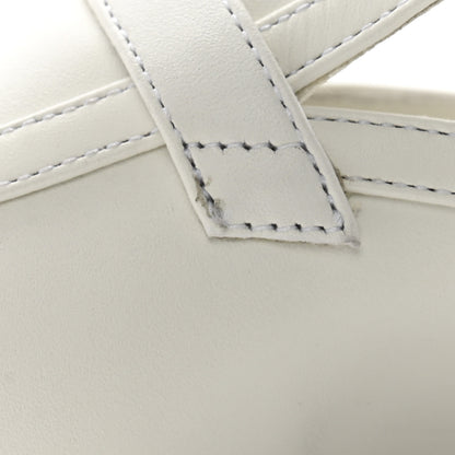 Hermes Calfskin Womens Groupie Mules 38 White 10 of 12
