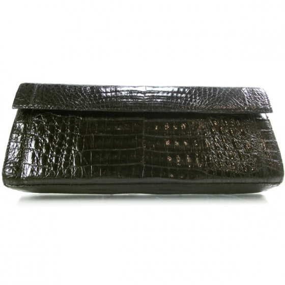 Crocodile Clutch Black