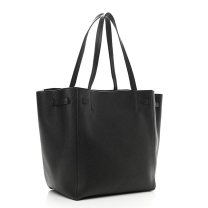 Celine Soft Grained Calfskin Small Belt Cabas Phantom Black 3 of 9
