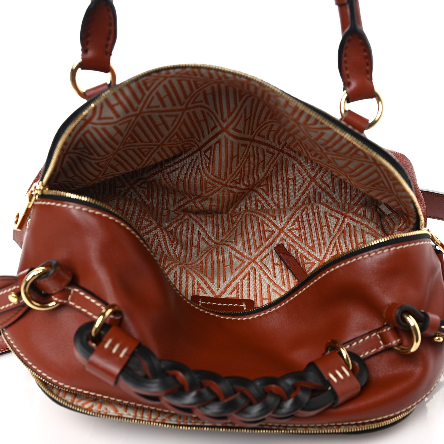 Chloe Calfskin Medium Daria Sepia Brown 6 of 9