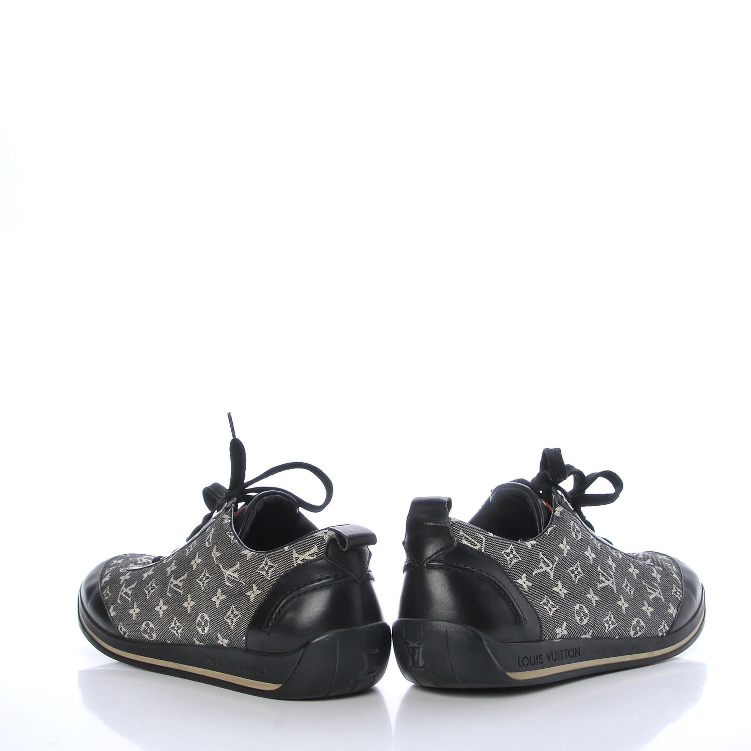 Louis Vuitton Mini Lin Monogram Sneakers 40 Black 4 of 12