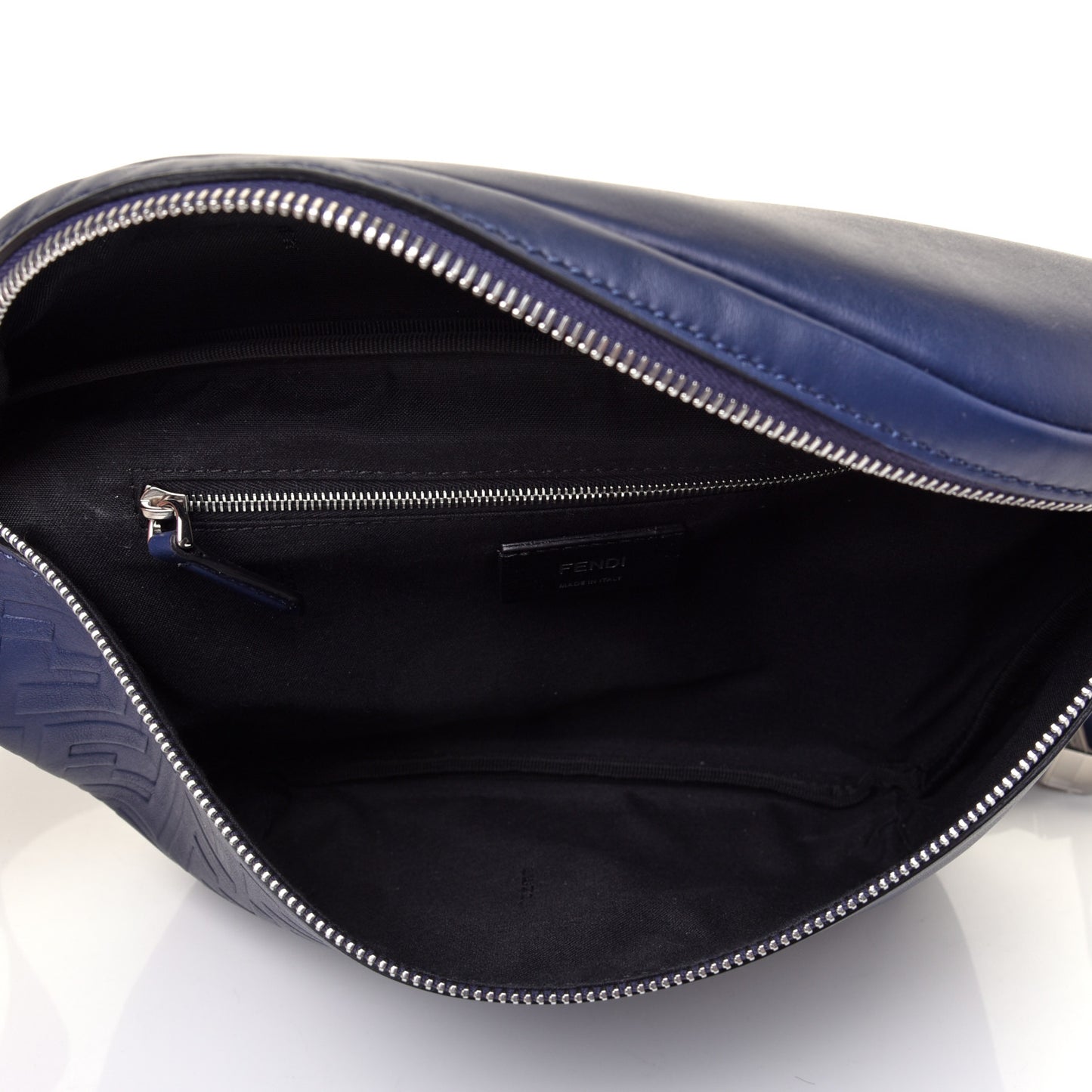 Vitello Grace FF Gradient Embossed Belt Bag Blueberry