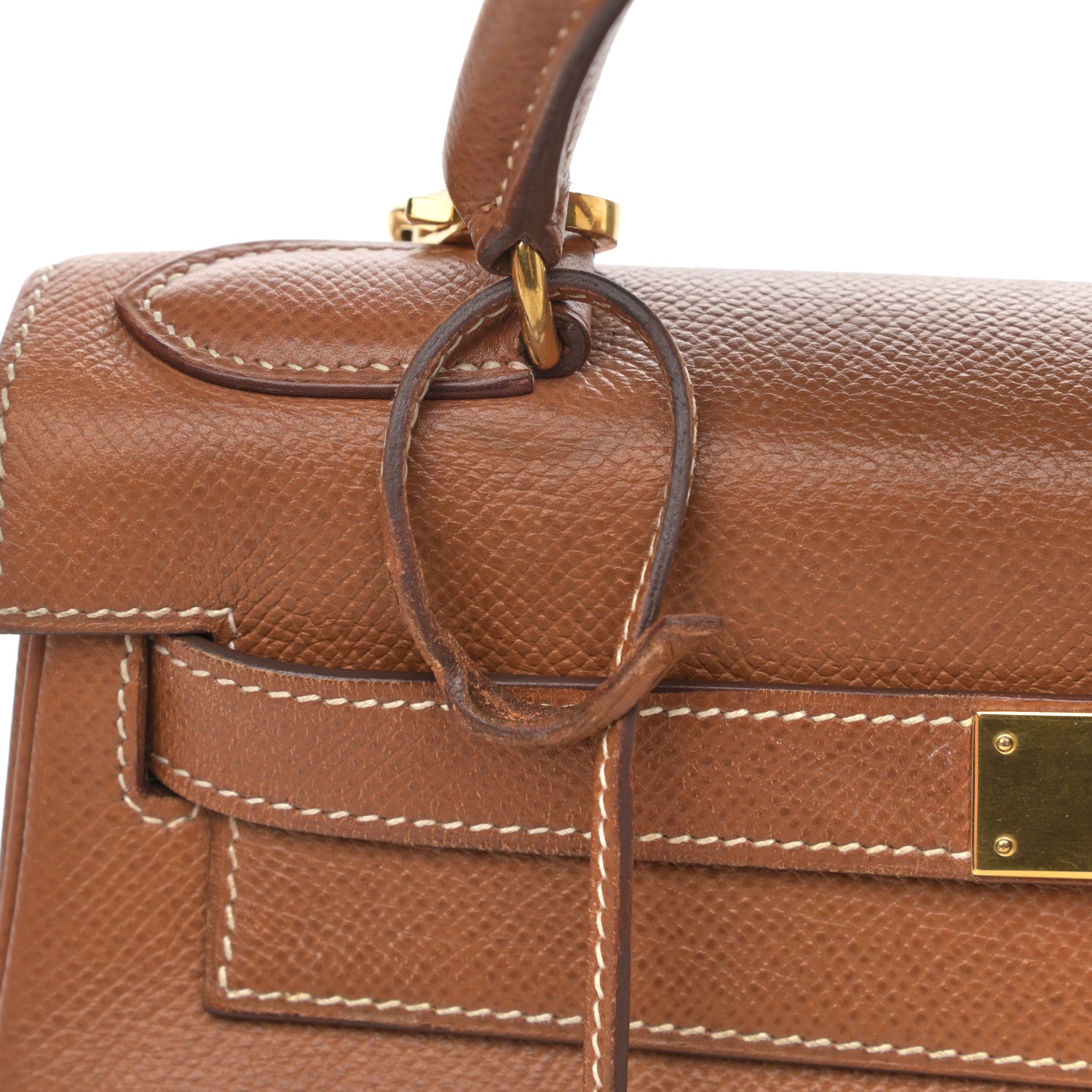 Hermes Courchevel Kelly Retourne 28 Gold 19 of 22