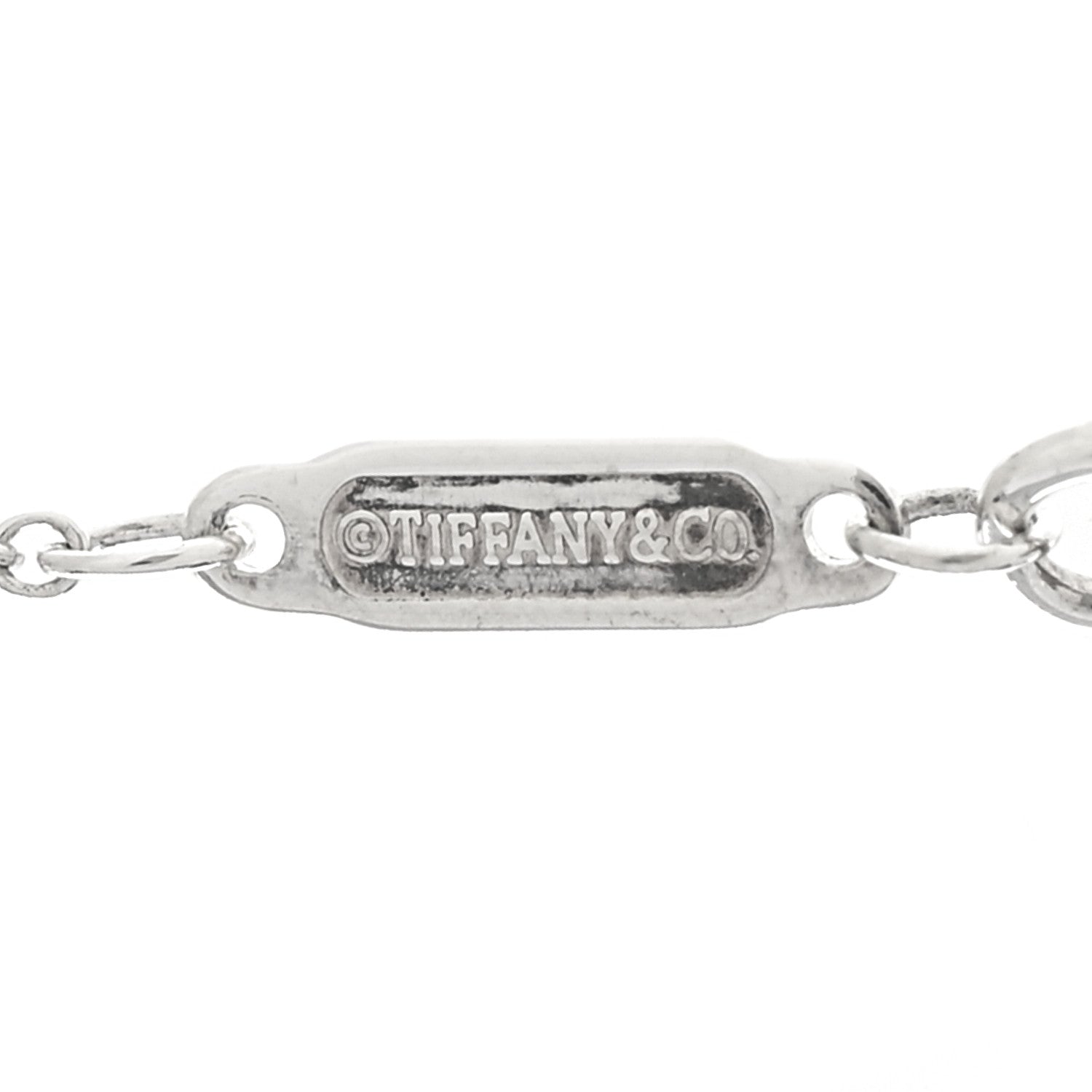 Tiffany Sterling Silver Large T Smile Pendant Necklace 5 of 5