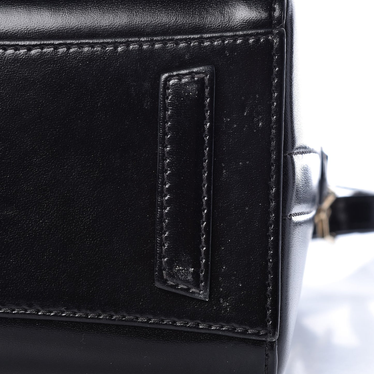 Shiny Lord Calfskin Mini Antigona Black
