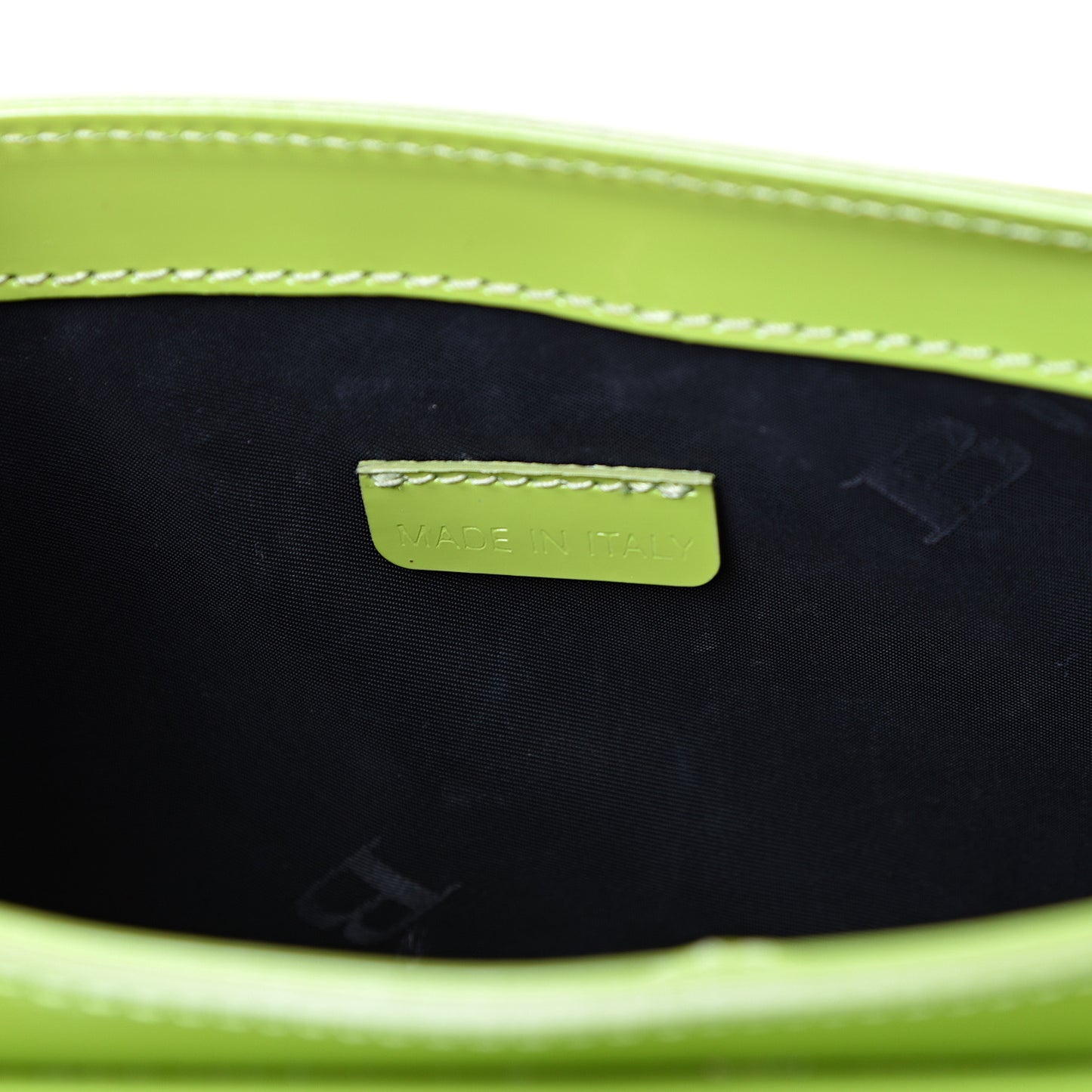 Patent Small Leigh Crossbody Bag Lemon Green