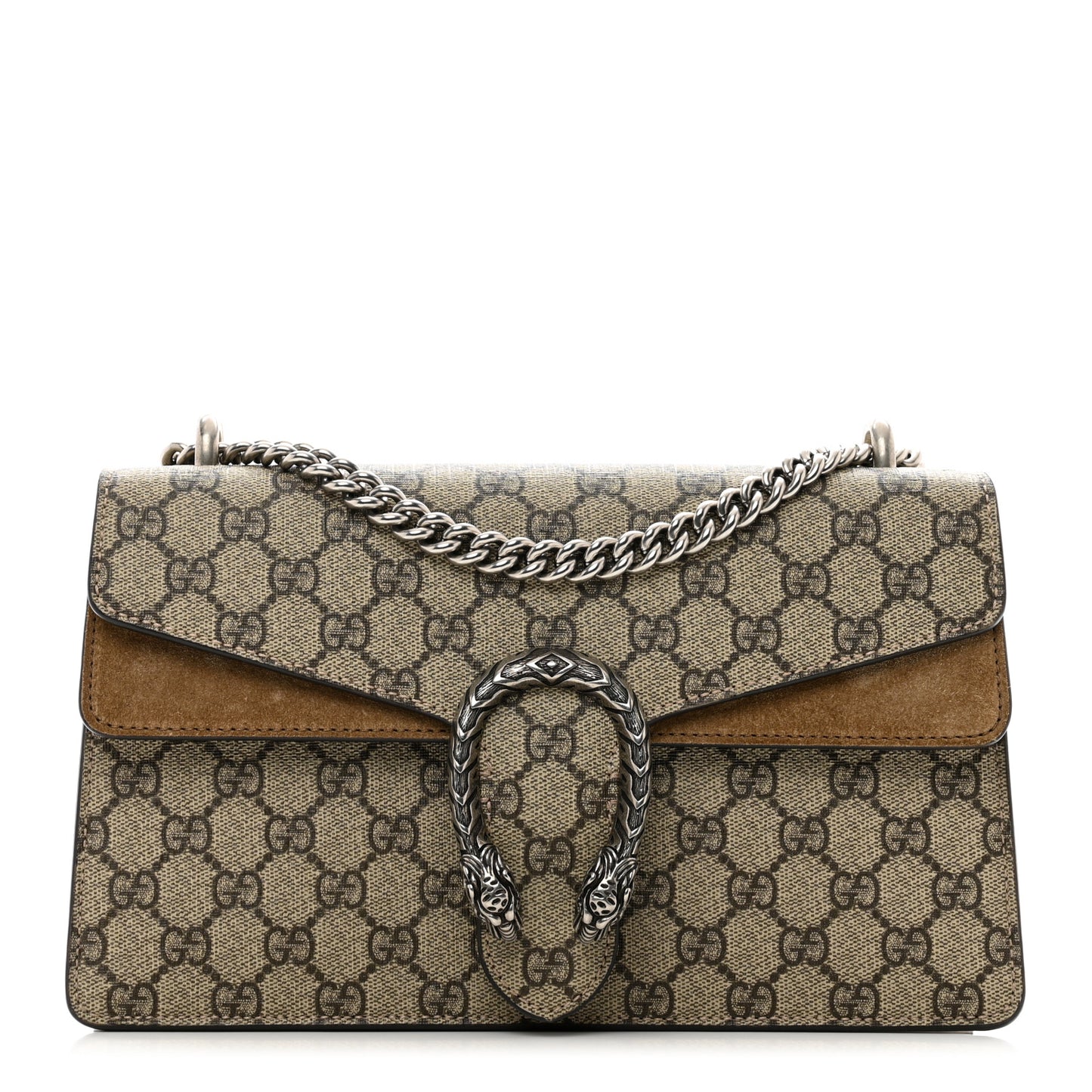 GG Supreme Monogram Small Dionysus Shoulder Bag Taupe