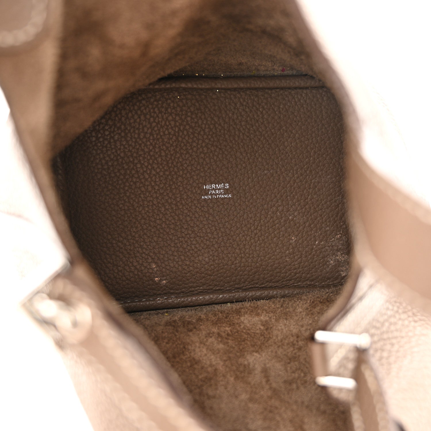 Hermes Taurillon Clemence Picotin Lock 18 PM Etoupe 5 of 13