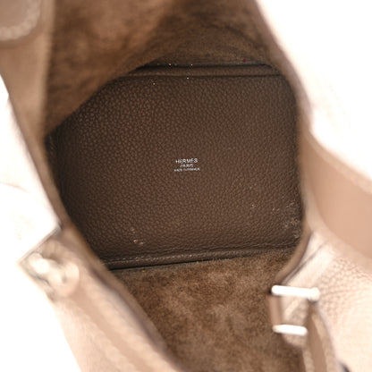 Hermes Taurillon Clemence Picotin Lock 18 PM Etoupe 5 of 13