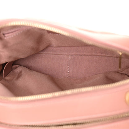 Chanel Lambskin Chevron Quilted Chain Around Camera Case Pink 5 of 12