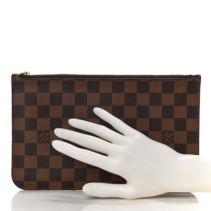 Louis Vuitton Damier Ebene Neverfull MM GM Pochette 2 of 12