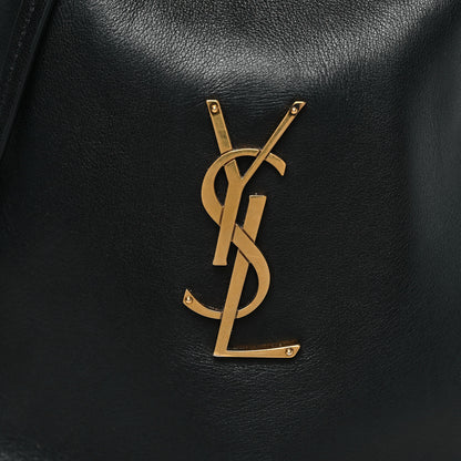 Saint Laurent Lambskin Pochon Shoulder Bag Black 7 of 9