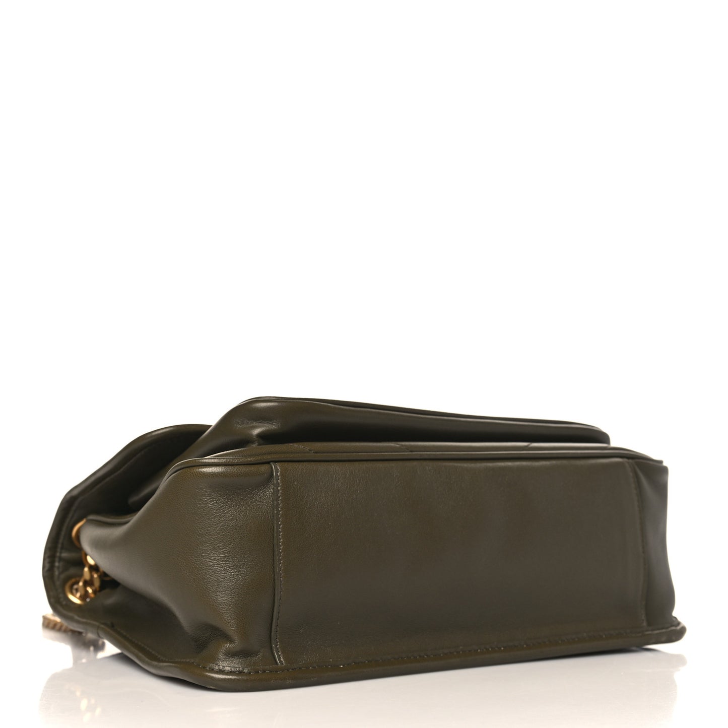 Lambskin Matelasse Monogram Medium Niki Chain Satchel Seaweed