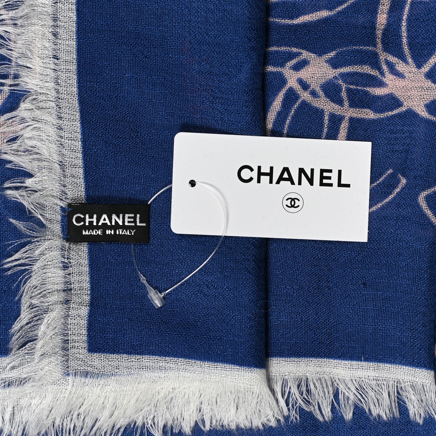 Cashmere Silk CC Stole Blue