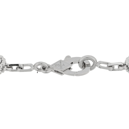 Van Cleef & Arpels 18K White Gold 5 Motifs Guilloche Vintage Alhambra Bracelet 3 of 4