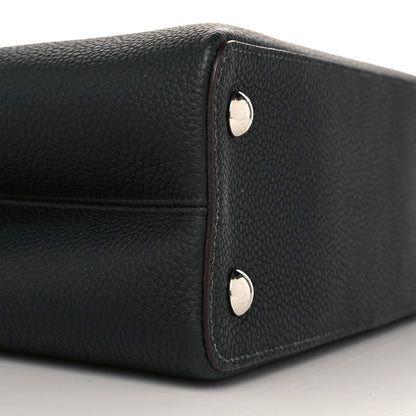 Louis Vuitton Taurillon Python Capucines PM Black 8 of 10