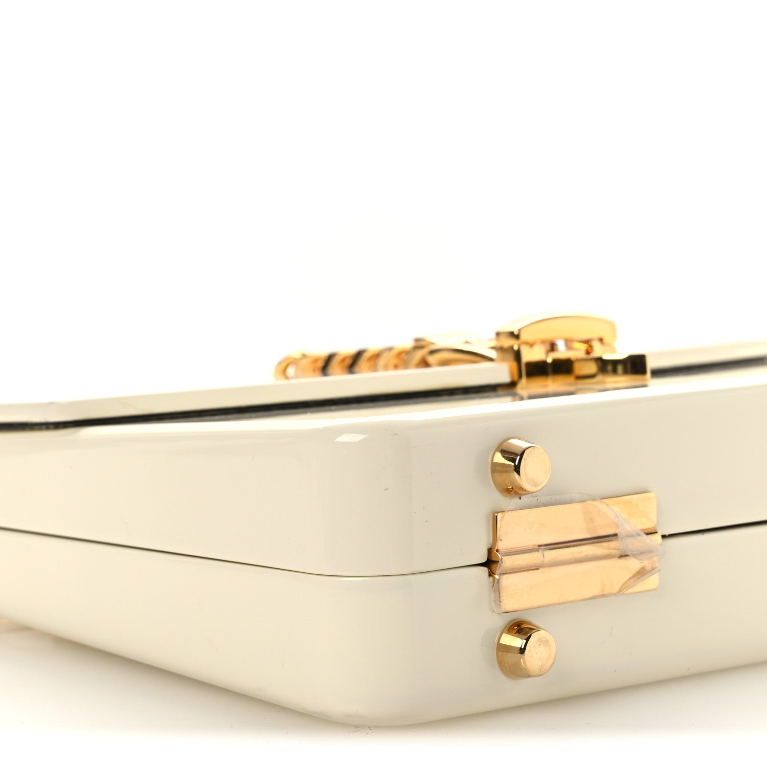 Gucci Plexiglass Mini Sylvie 1969 Top Handle Bag Ivory 9 of 13