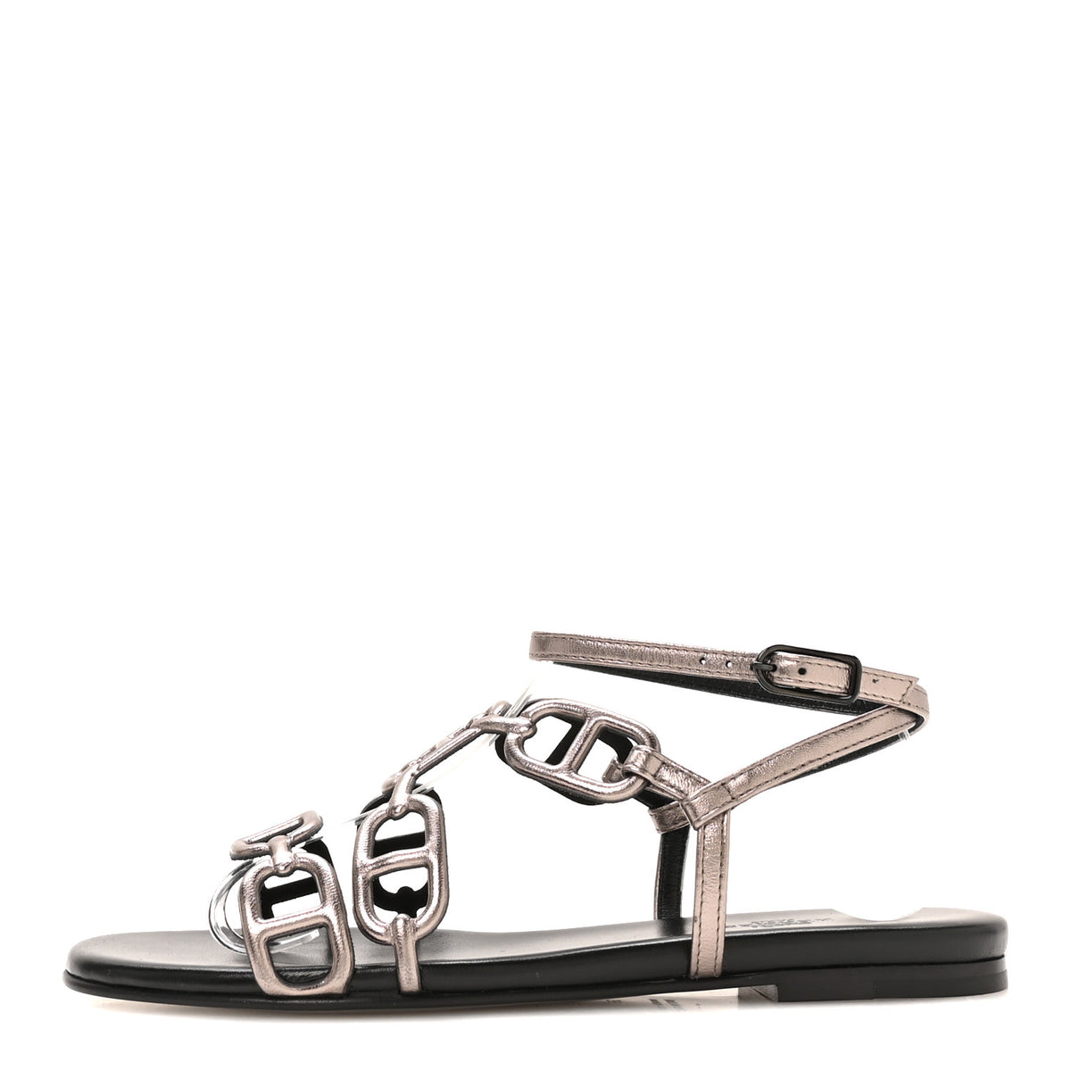 Metallic Nappa Naos Sandals 38 Champange