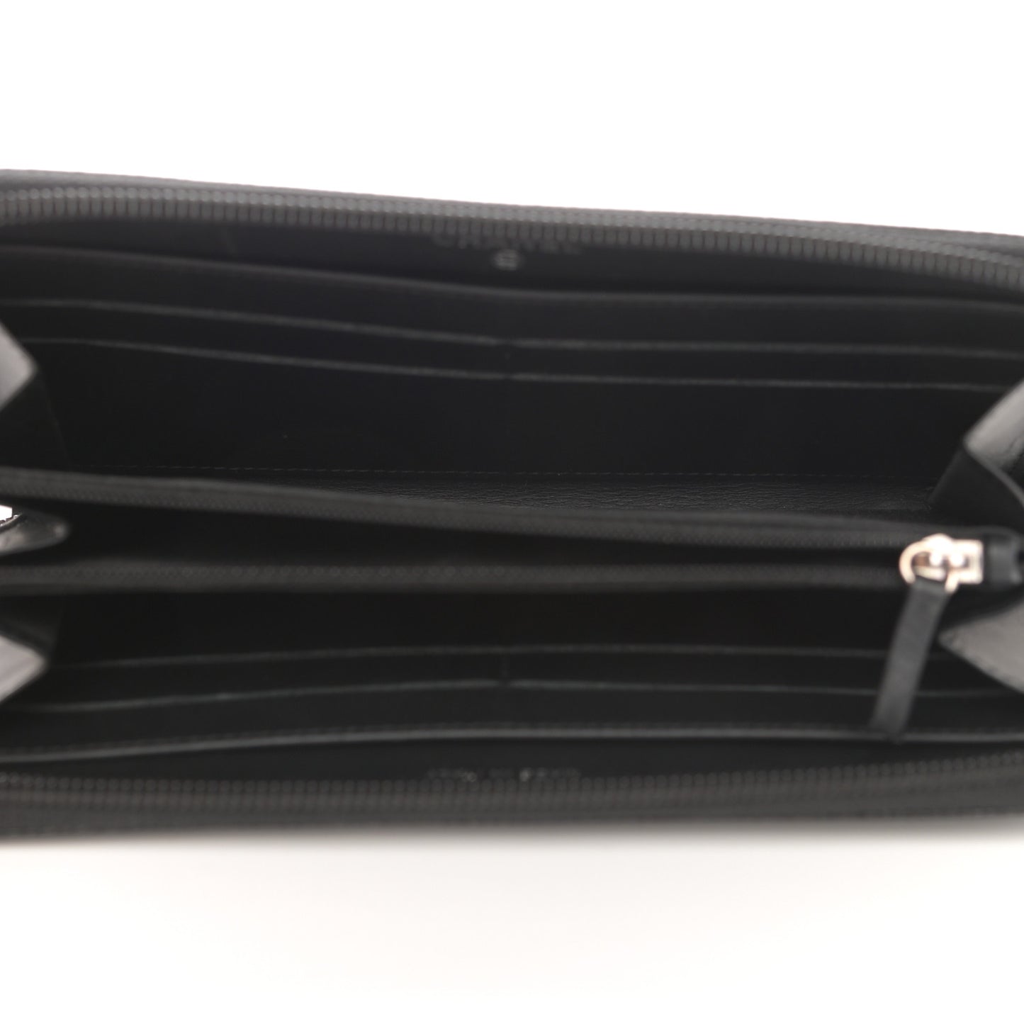 Caviar Large Timeless CC Zip Around Wallet Black