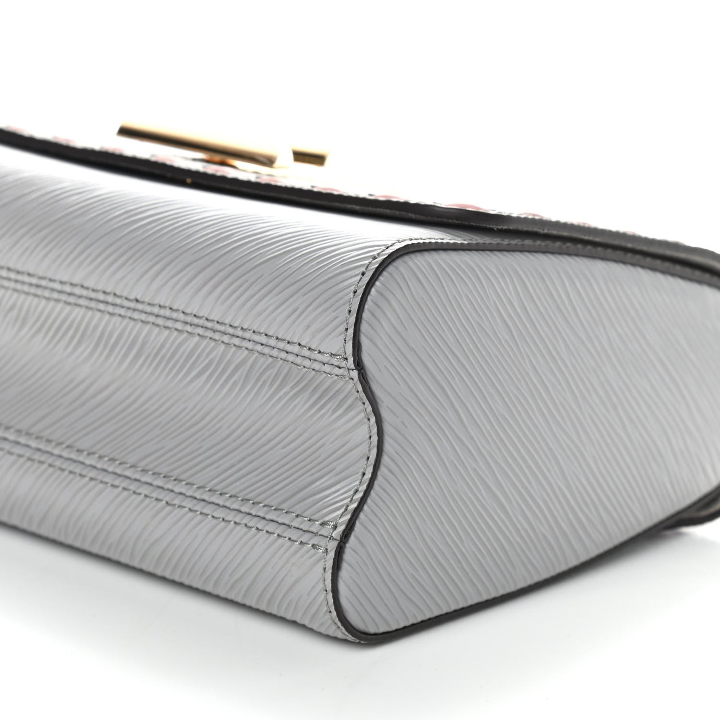 Epi Wild At Heart Twist Shoulder Bag MM Gray