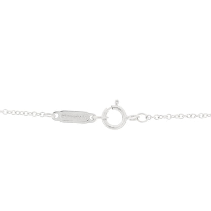 Tiffany 18K White Gold Diamond Knot Key Pendant Necklace 4 of 6
