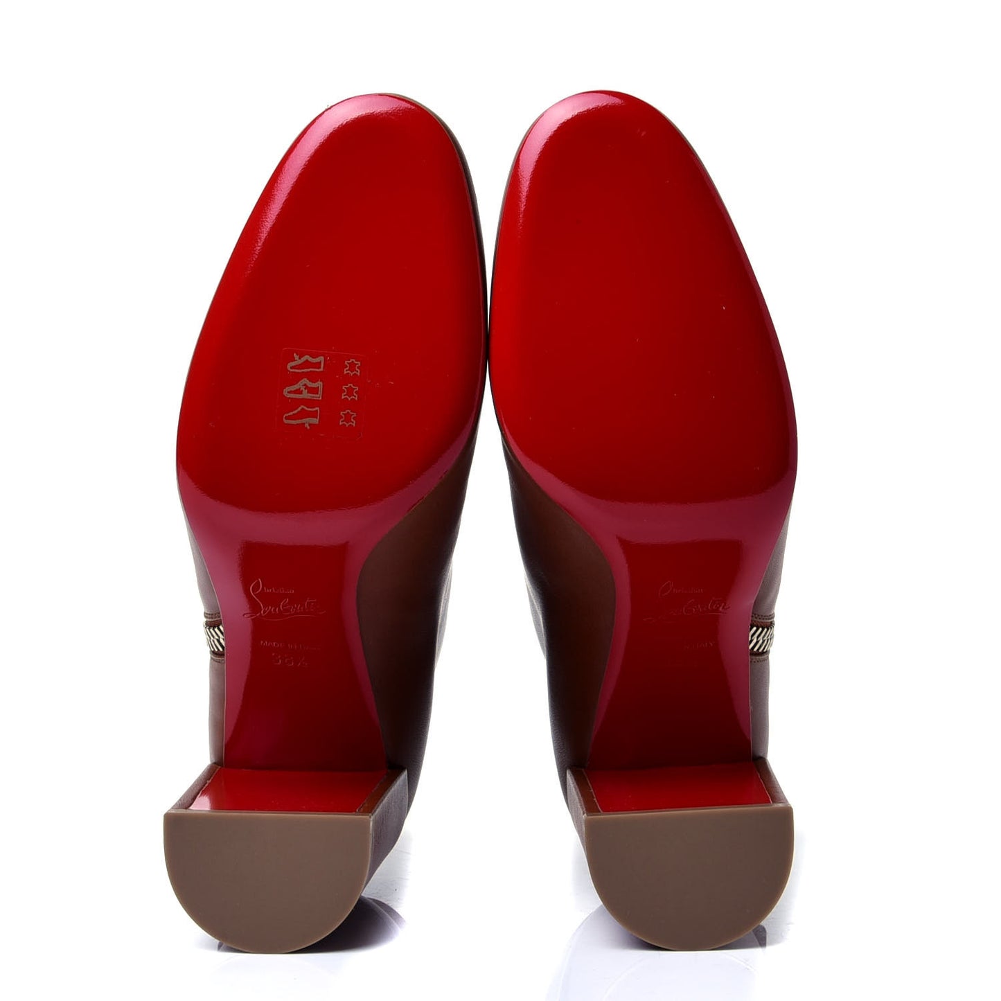 Calfskin Ziptotal 85 Ankle Boots 38.5 Cuoio