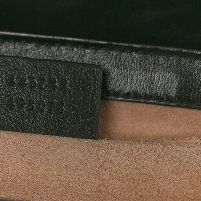 Gucci Monogram Matelasse Diagonal Mini GG Marmont Shoulder Bag Beige Black 7 of 10