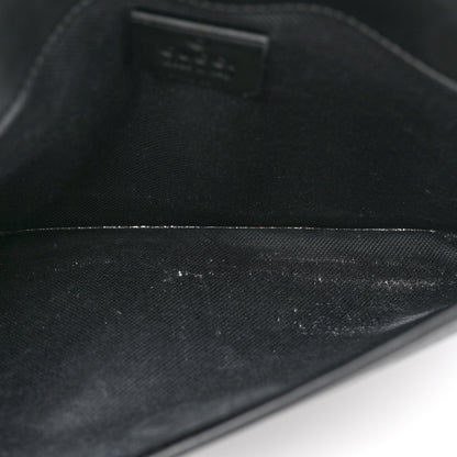 Gucci GG Supreme Monogram Web Slim Belt Bag Black Grey 5 of 13