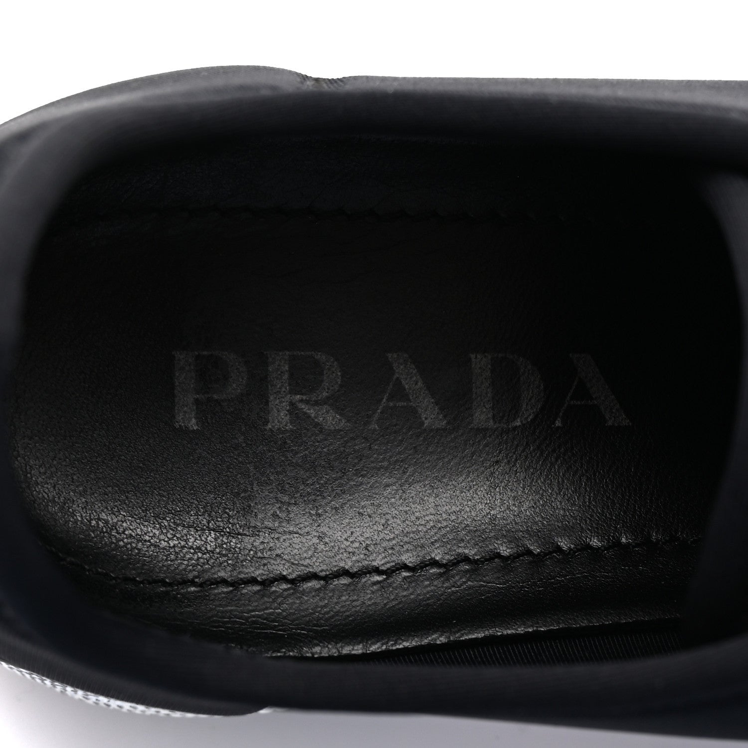 Prada Neoprene Slip On Sneakers 39 Black 7 of 9