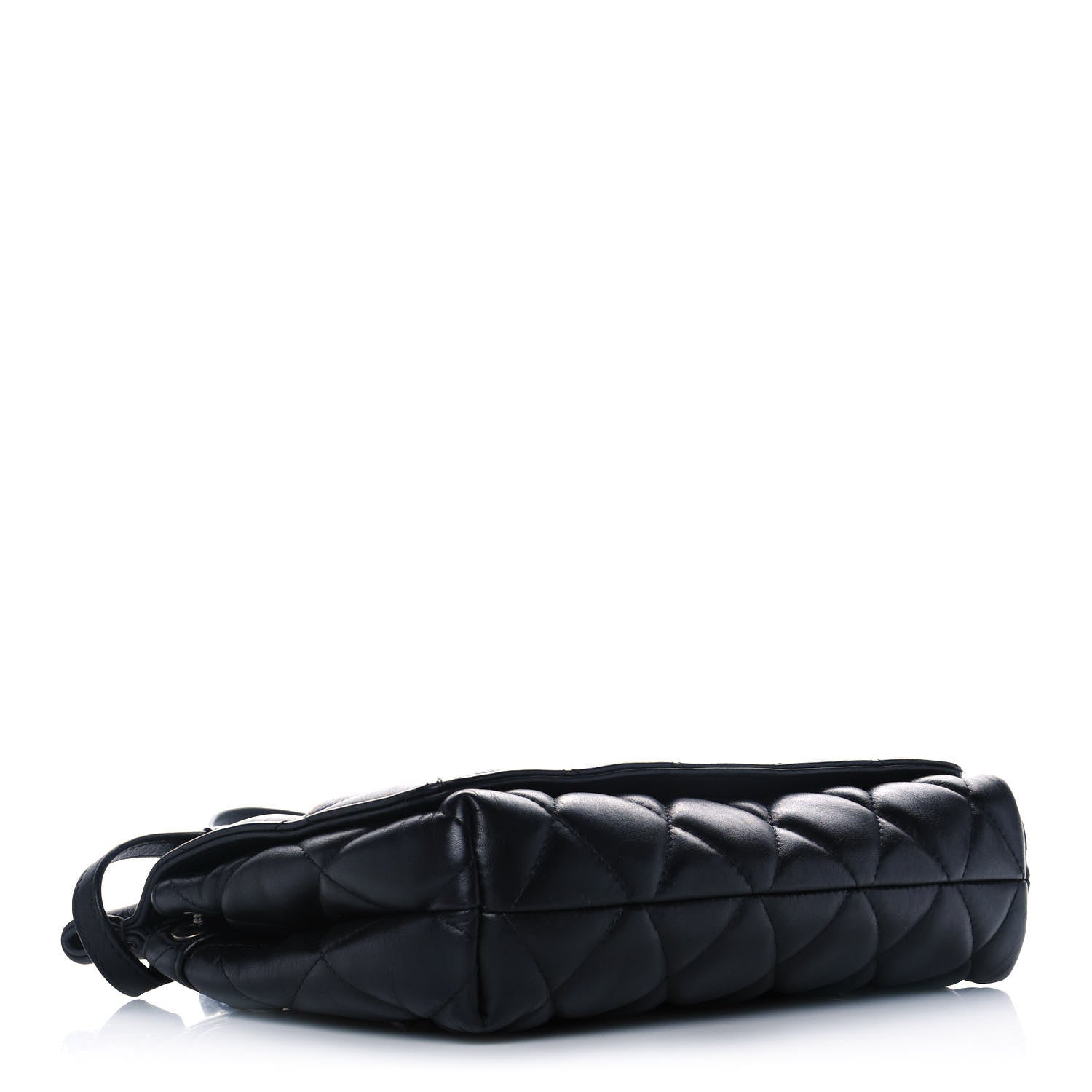 Balenciaga Nappa Calfskin Quilted Medium Touch B Shoulder Bag Black 4 of 11