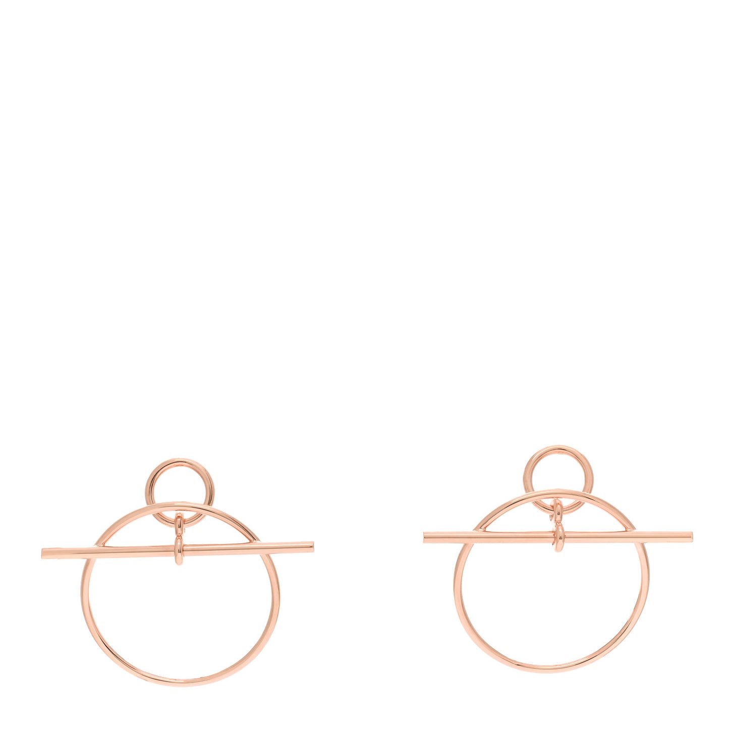18K Rose Gold PM Loop Earrings