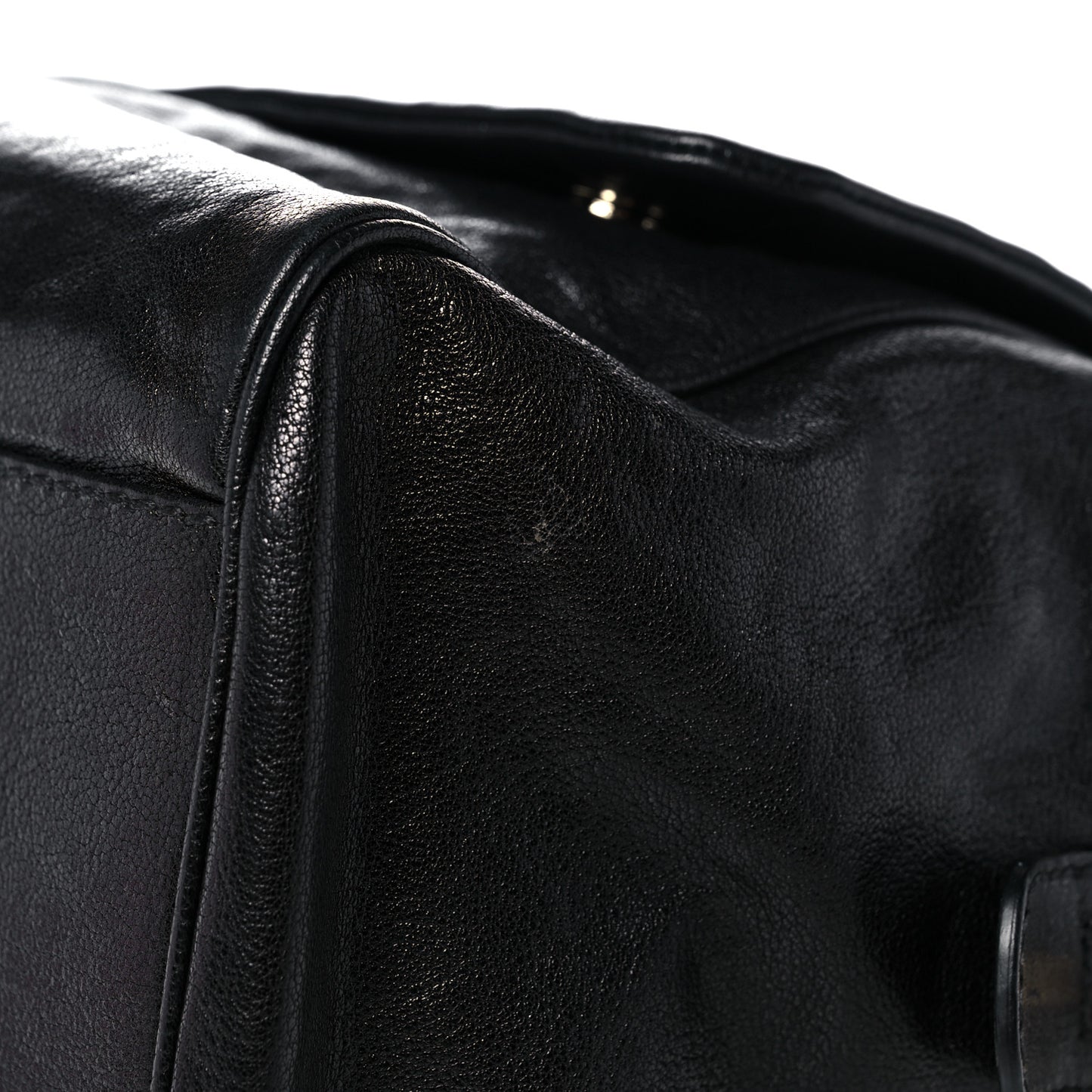 Calfskin Large Miss Sicily Satchel Black