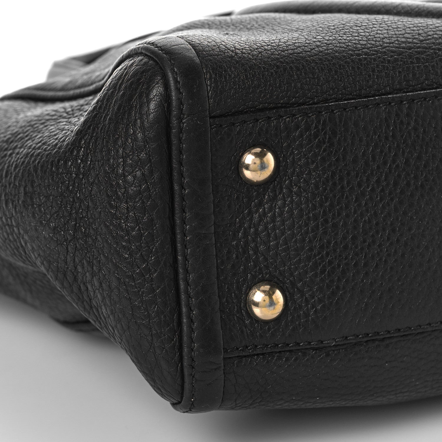 Gucci Pebbled Calfskin Small Soho Top Handle Bag Black 7 of 13