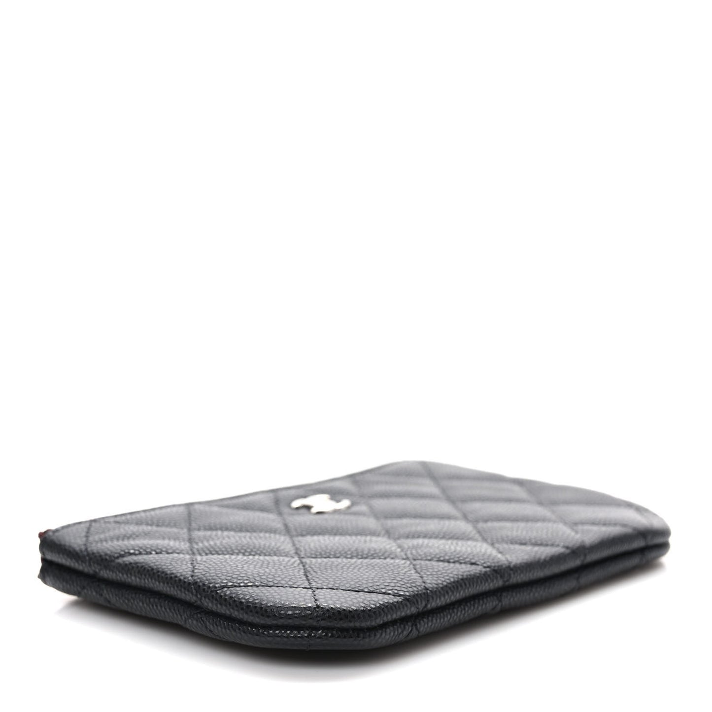 Caviar Quilted Small Pouch Black