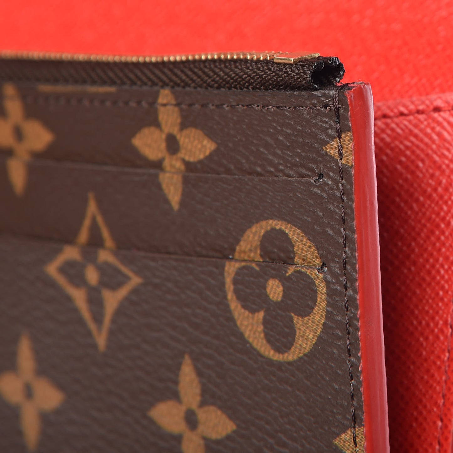 Monogram Bloom Flower Emilie Wallet Coquelicot