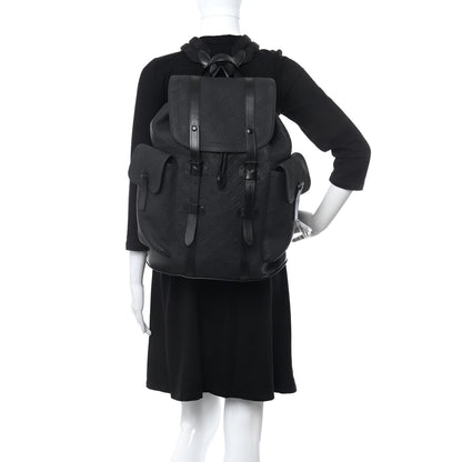 Louis Vuitton Taurillon Monogram Christopher MM Backpack Black 2 of 11