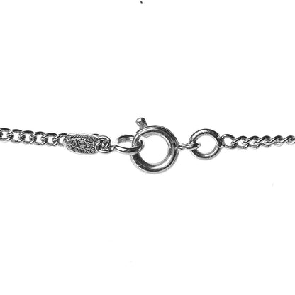 Chanel Crystal Timeless CC Necklace Silver 4 of 6