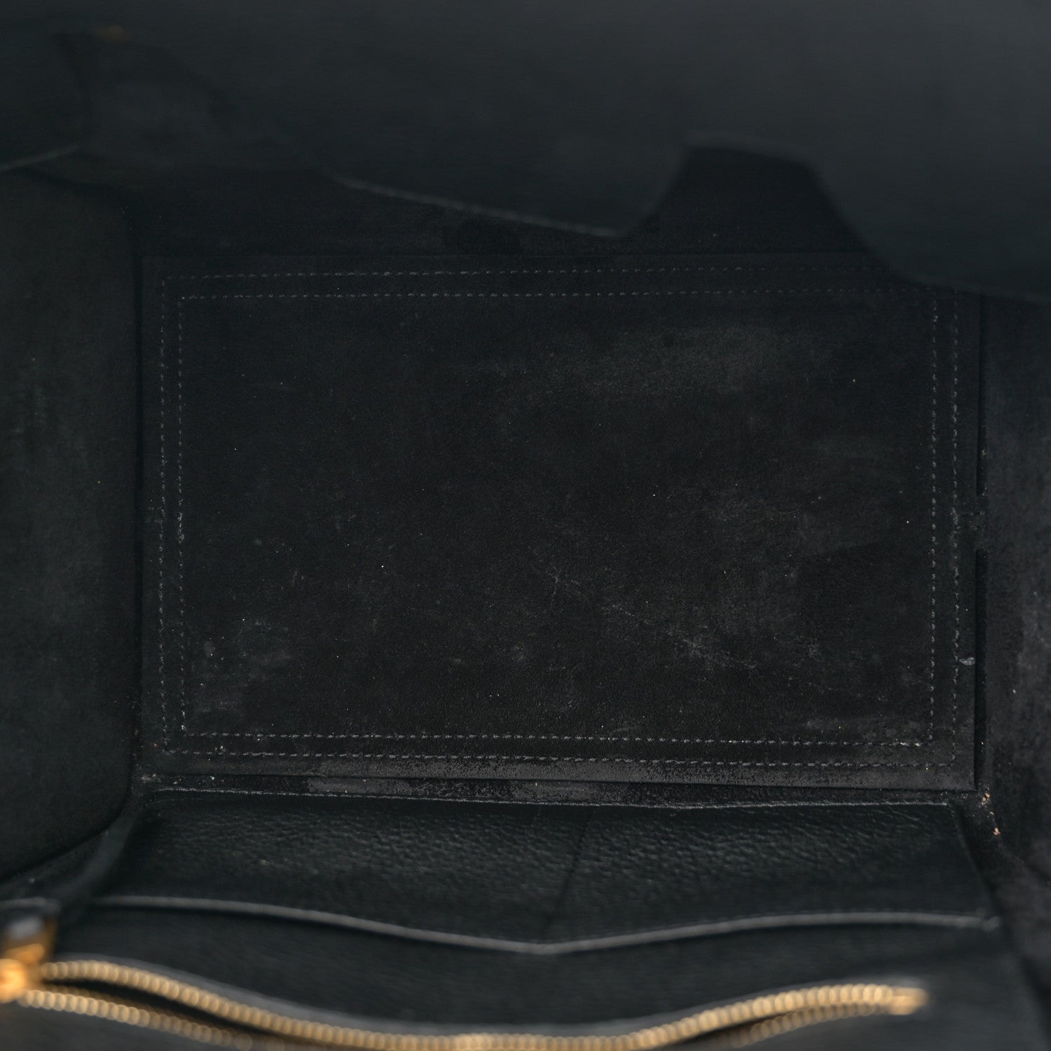 Celine Crisped Calfskin Mini Tie Knot Tote Black 5 of 12