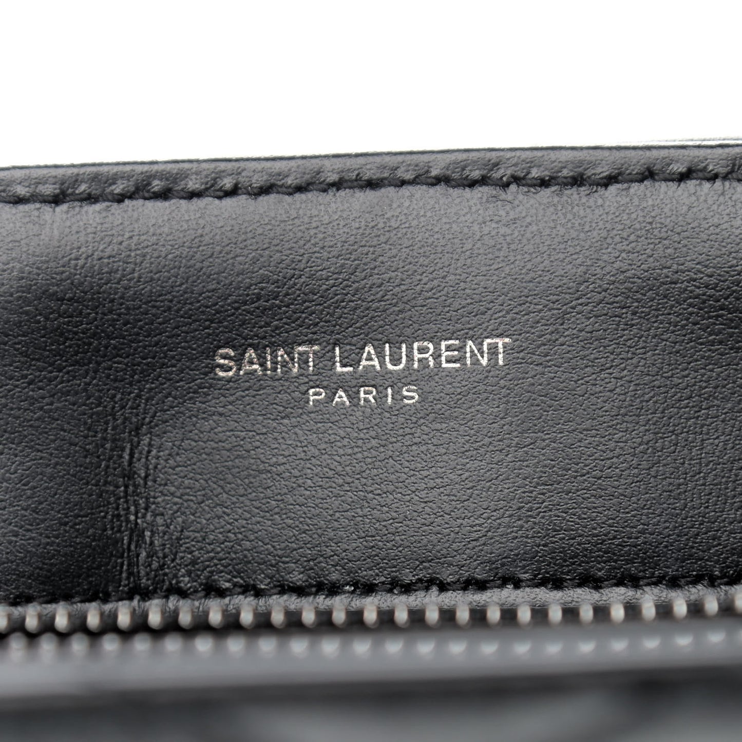 Calfskin Y Quilted Monogram Medium Loulou Chain Satchel Black
