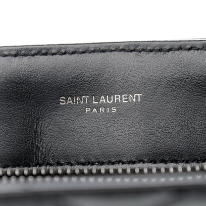 Saint Laurent Calfskin Y Quilted Monogram Medium Loulou Chain Satchel Black 7 of 12